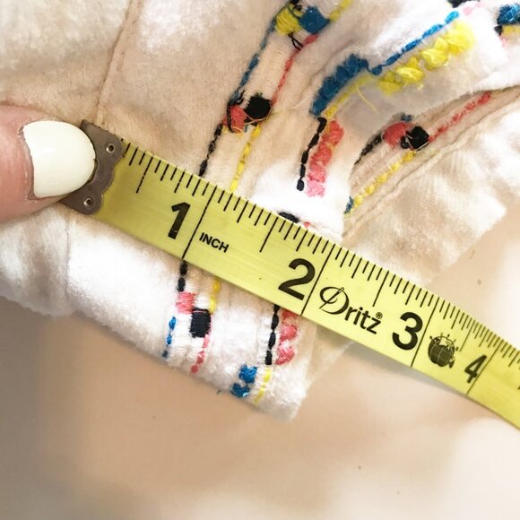 LOU & GREY White Linen Blend Stitching Detail Shorts Womens Large - Picture 8 of 10